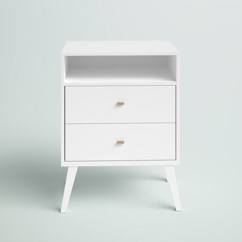 Mercury Row® Alyssa Solid + Manufactured Wood Nightstand & Reviews